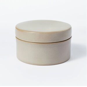 Threshold Designed with Studio McGee 7" x 7" Round Carved Ceramic Box